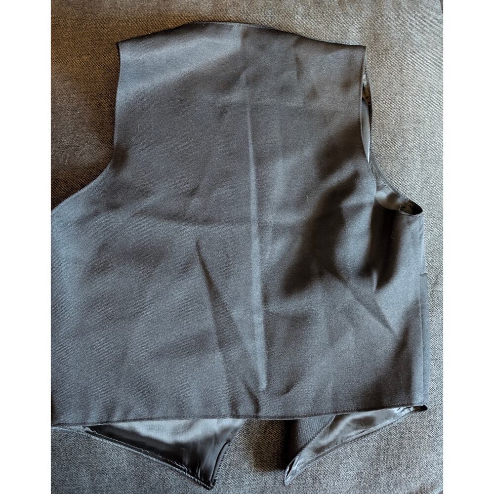 Black Formal Waistcoat Vest Size Small - Picture 2 of 2